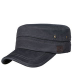 Canvas military style cap