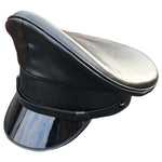 Pleather Captain Cap