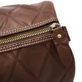 Leather Crosswork Duffel